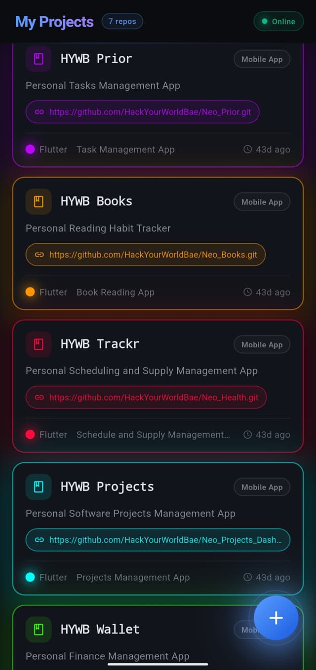 HYWB Projects Screenshot 1