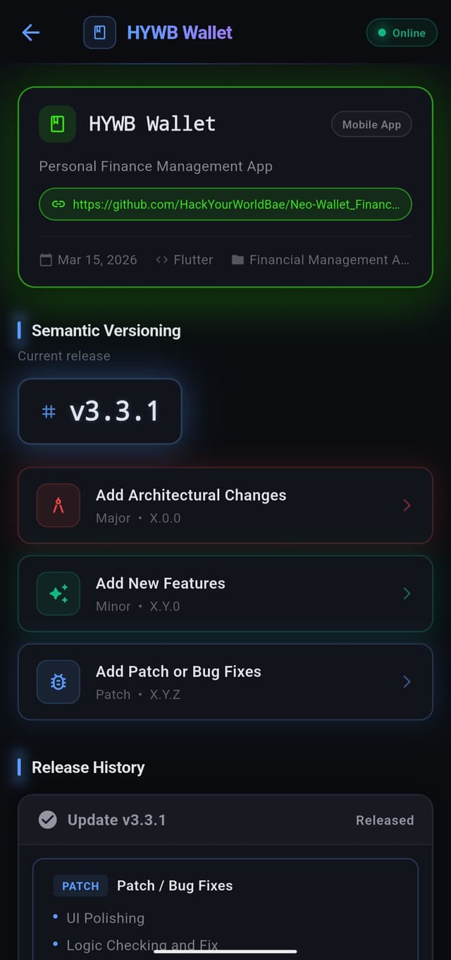 HYWB Projects Screenshot 2