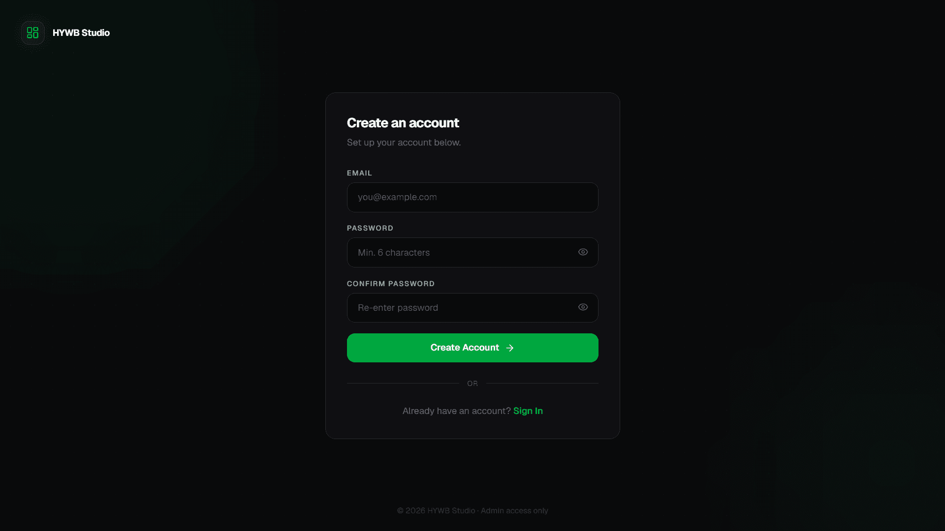 HYWB Studio Screenshot 2